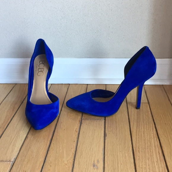 BCBG Paris Shoes - Blue Suede BCBG Paris Pumps